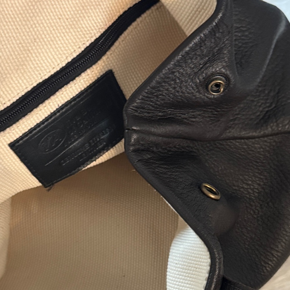 Viva Bags USA πΊπΈ Brown Leather Shoulder Bag with Leopard Flap & Horn/Tassel - Picture 8 of 16